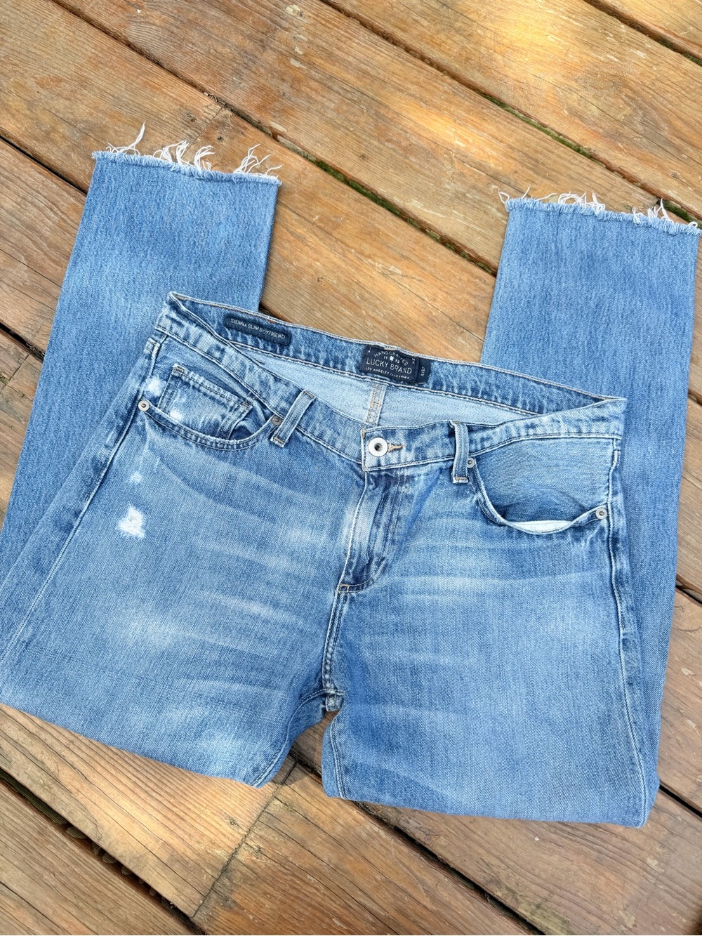 Lucky Brand Women’s Light Blue Sienna Slim Boyfriend Jeans 4 | 27